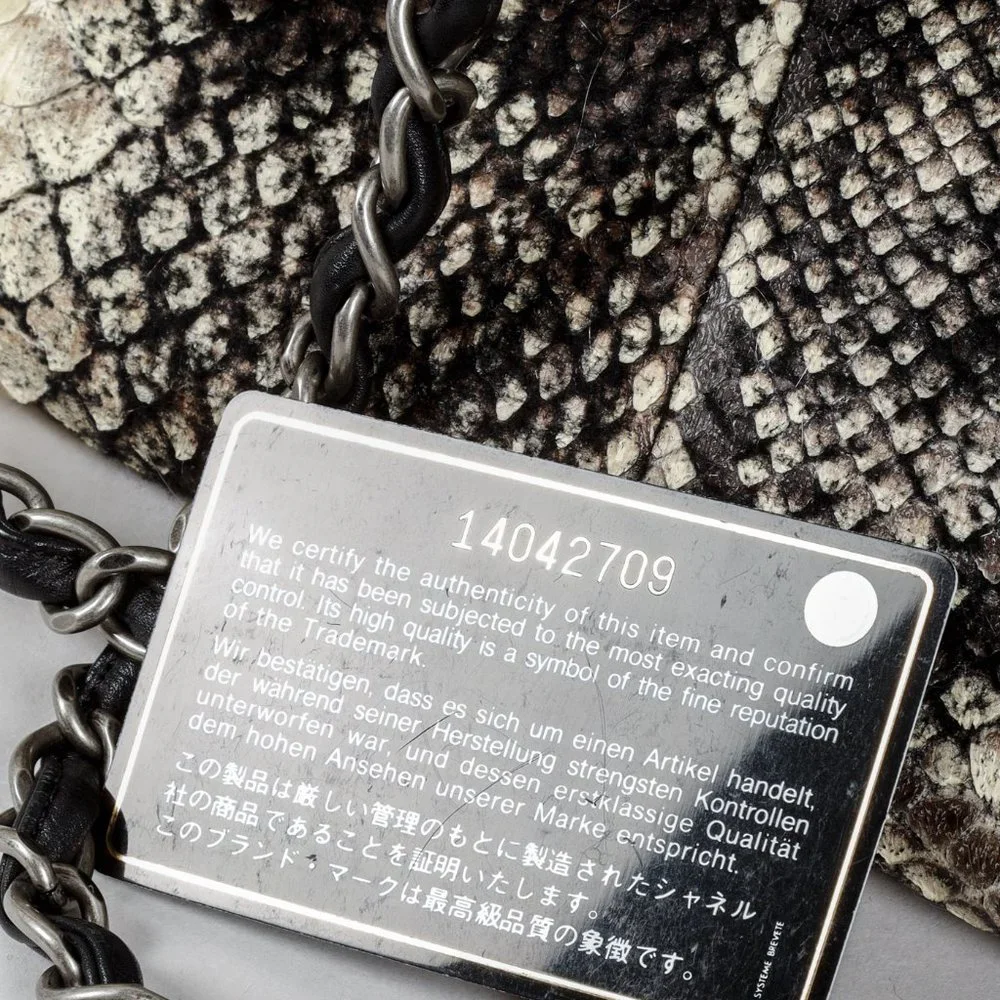 Chanel Wooled Python Large Zip Tote - Picture 6 of 14
